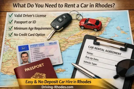 Que faut-il pour louer une voiture à Rhodes?